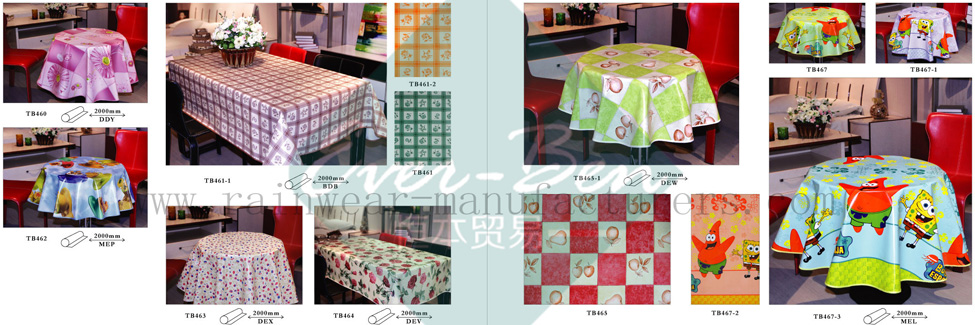 51 China thick plastic tablecloth supplier